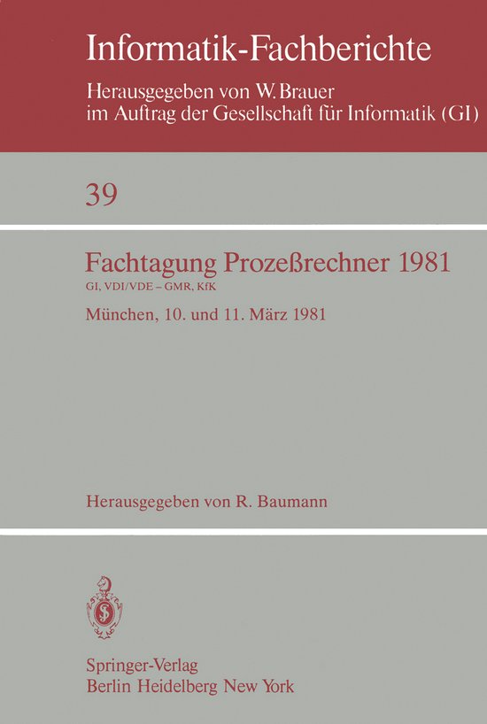 Fachtagung Prozeßrechner 1981 - cover