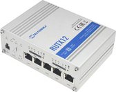 Teltonika RUTX12 draadloze router Gigabit Ethernet Dual-band (2.4 GHz / 5 GHz) 4G Zilver