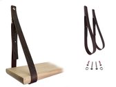 NOOBLU SHELV plankdragers - Croco print - Croco brown