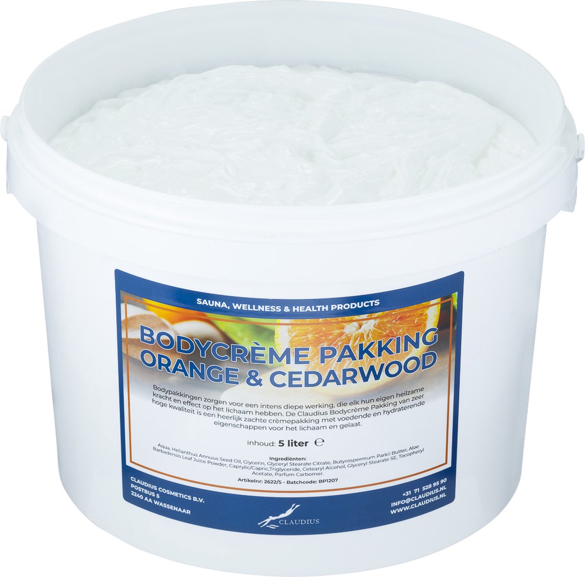 Goedkoopste Bodycrème Pakking Sweet Orange & Cedarwood - 5 liter