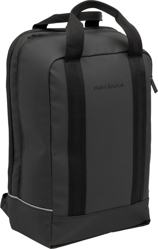 New Looxs Odense Nevada Backpack - Fietsrugzak - Rugzak met Laptop Compartiment - Fietstas van Waterdicht Polyester - 17 inch laptopvak – Zwart