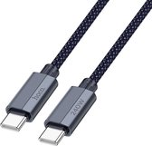 HOCO - USB-C naar USB-C kabel - Quick Charge 3.0 - 240W - 1.8 meter - Donker Blauw