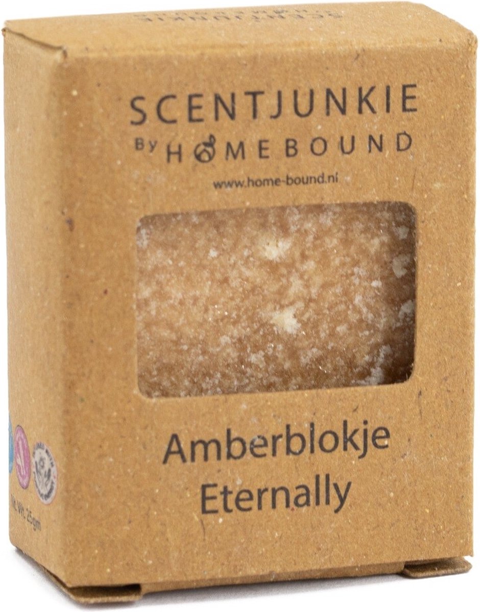 Amberblok in doosje ´Eternally´ - let het amberblokje op een schaaltje of laat het smelten