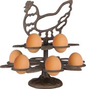 Esschert Design landelijk eierrek - gietijzer - plaats voor 10 eieren