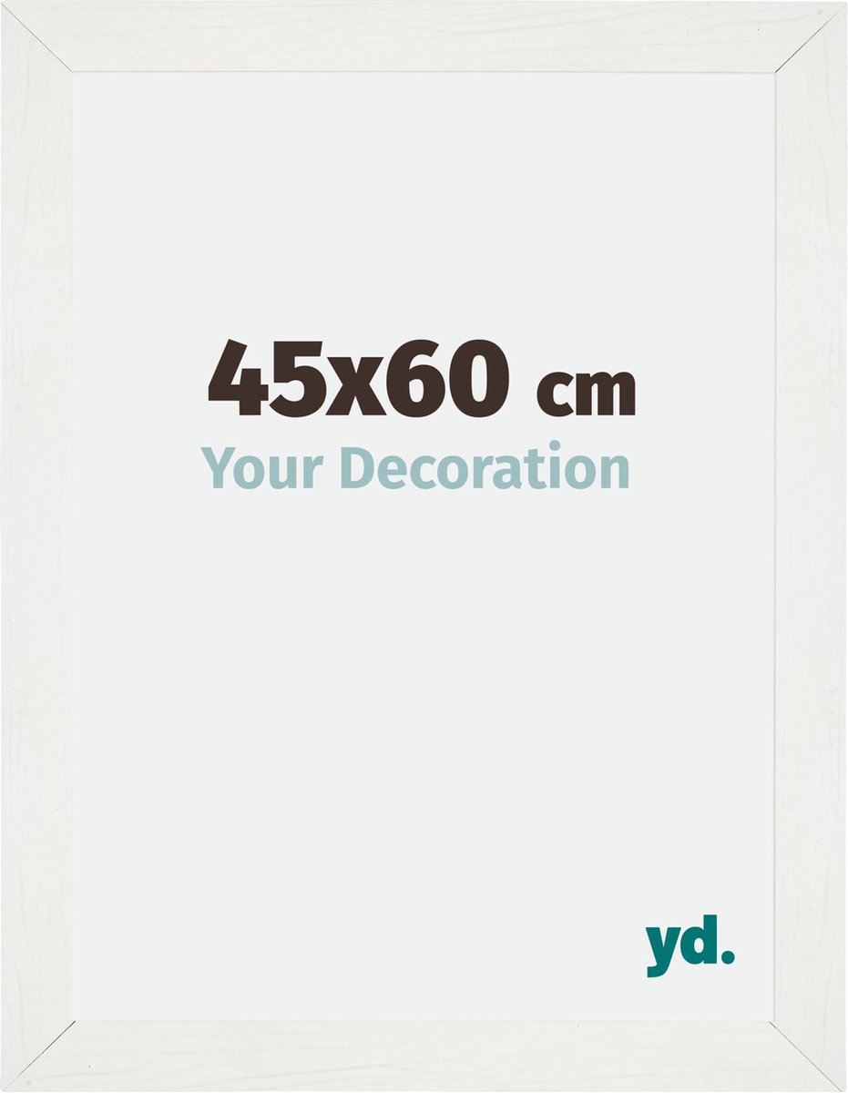 yd. Your Decoration - Fotolijst 45x60 cm - MDF - Wit Geveegd - Mura