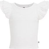 WE Fashion Meisjes cropped T-shirt met ruches