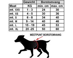 WAW Hondentuig Ergovest Maat 1 Zwart