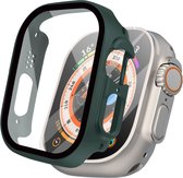 iMoshion Screen Protector Geschikt voor Apple Watch Ultra / Ultra 2 - 49 mm - Donkergroen - iMoshion Full Cover Hard Case / Hoesje - Donkergroen