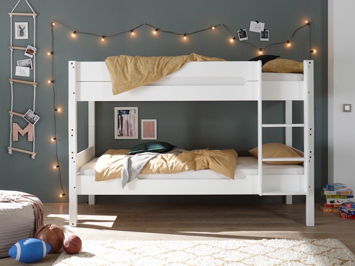 Begabino Stapelbed Sound - Wit - 90x200 - Deelbaar
