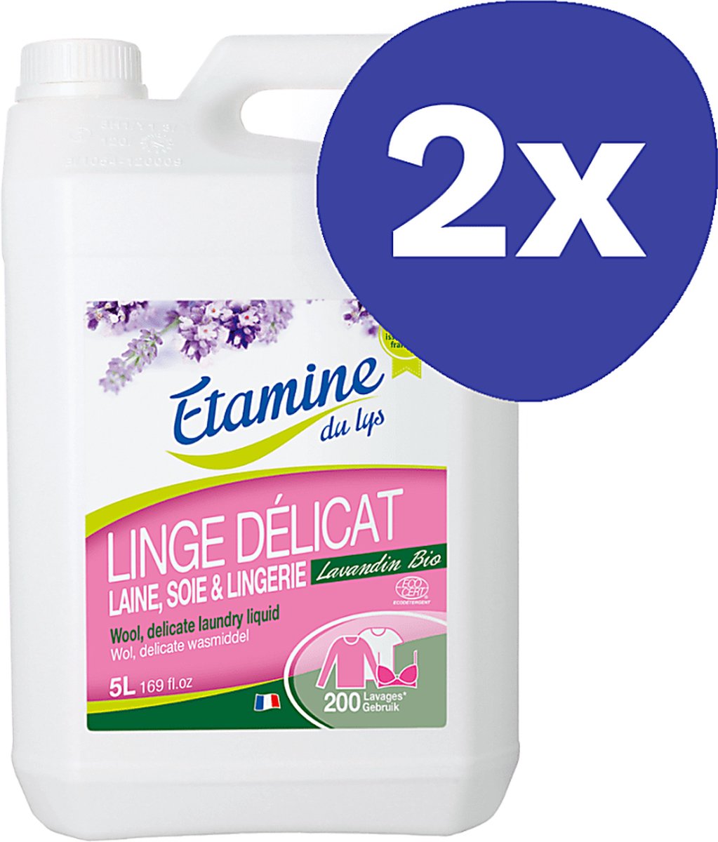 Etamine Du Lys Wasmiddel Delicaat 5L (200 wasbeurten) (2x 5L)