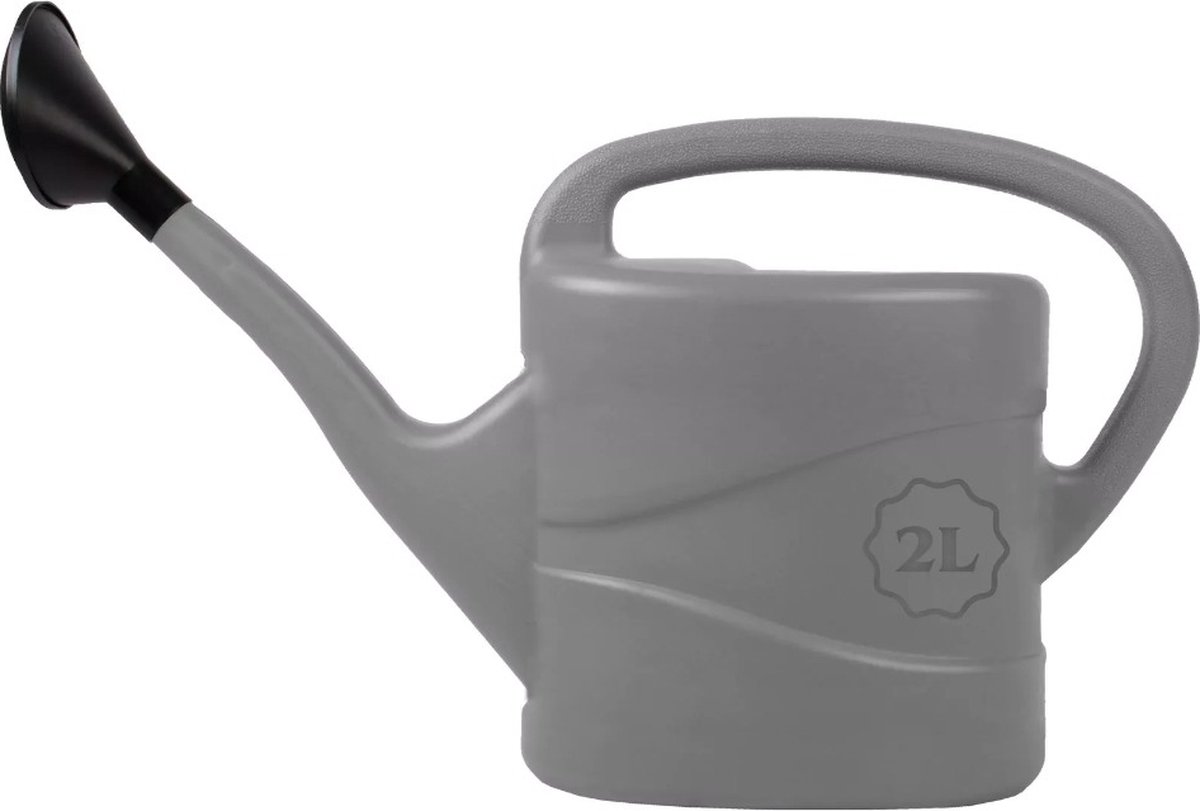 Talen Tools - Gieter - Met broeskop - Kunststof - 2 liter - Grijs