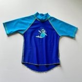 Zoggs - zwemtshirt - blauw - korte mouwen - maat 3-4 jaar