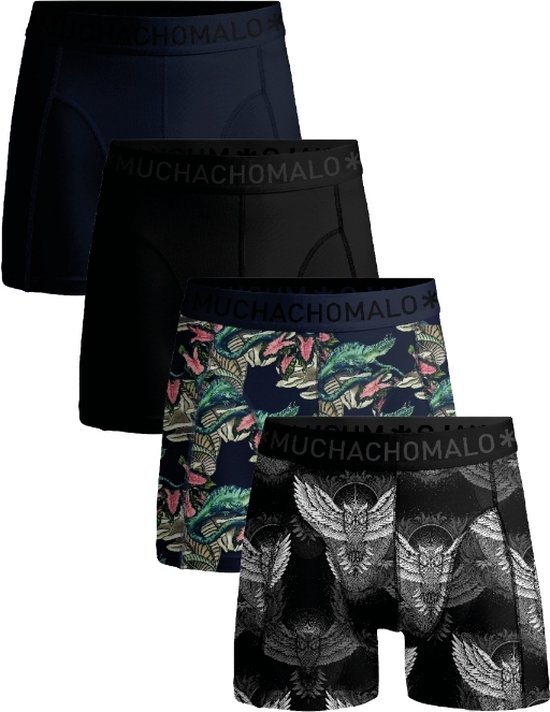 Muchachomalo Heren Boxershorts - 4 Pack - Maat 3XL - 95% Katoen - Mannen Onderbroeken