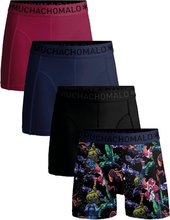 Muchachomalo Heren Boxershorts - 4 Pack - Maat L - 95% Katoen - Mannen Onderbroeken