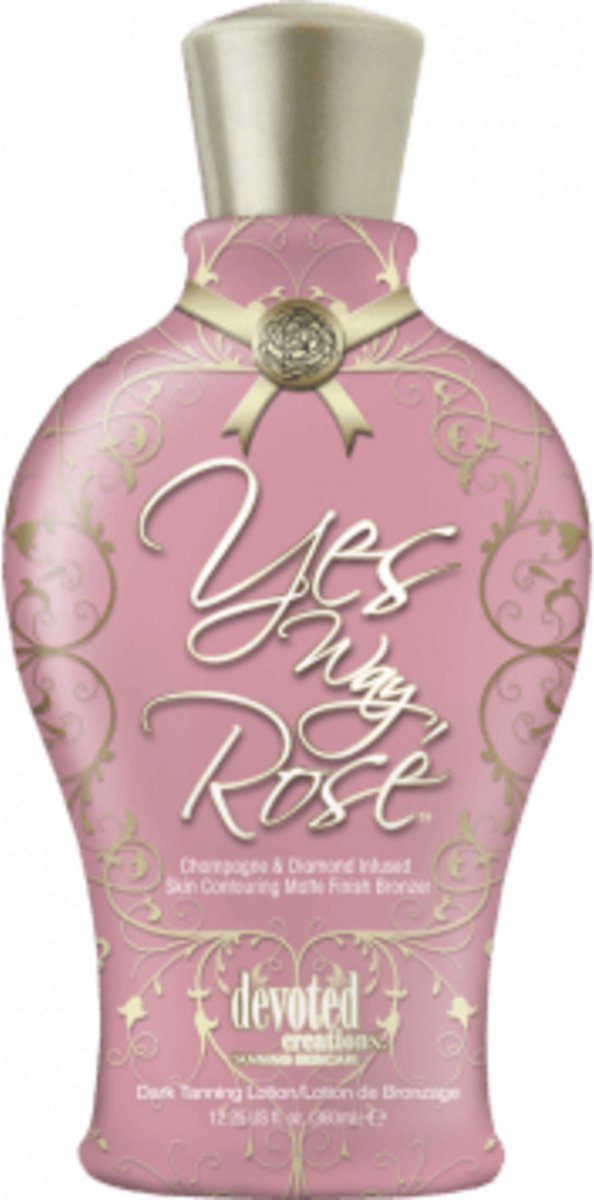 Devoted Creations Yes Way Rose Zonnebankcrème 360 ml met Vaseline bodylotion