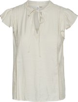 Vero Moda Katinka S/L Top Wvn Birch BEIGE S