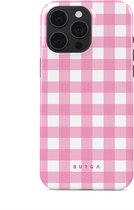 BURGA Telefoonhoesje voor iPhone 15 PRO - Schokbestendige Hardcase Hoesje - Think Pink