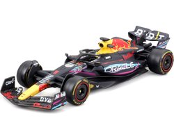 Bburago - Red Bull RB19 Miami - Max Verstappen - Winnaar van de Miami GP Formule 1 seizoen 2023 - schaal 1:43 (+/- 10cm)