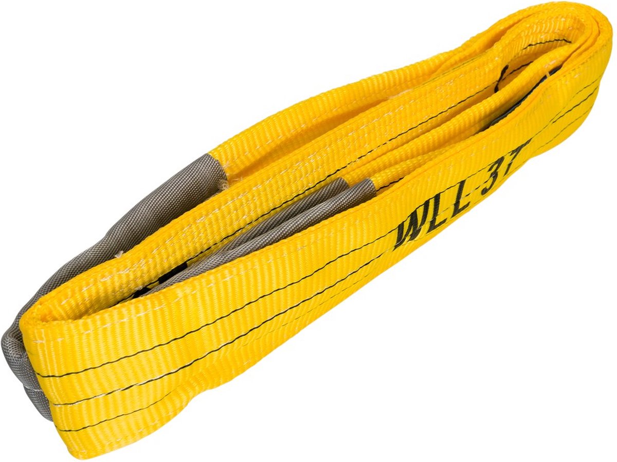 Loadlok Hijsband Pe 90mm 3000Kg 2Xlus Geel 2M
