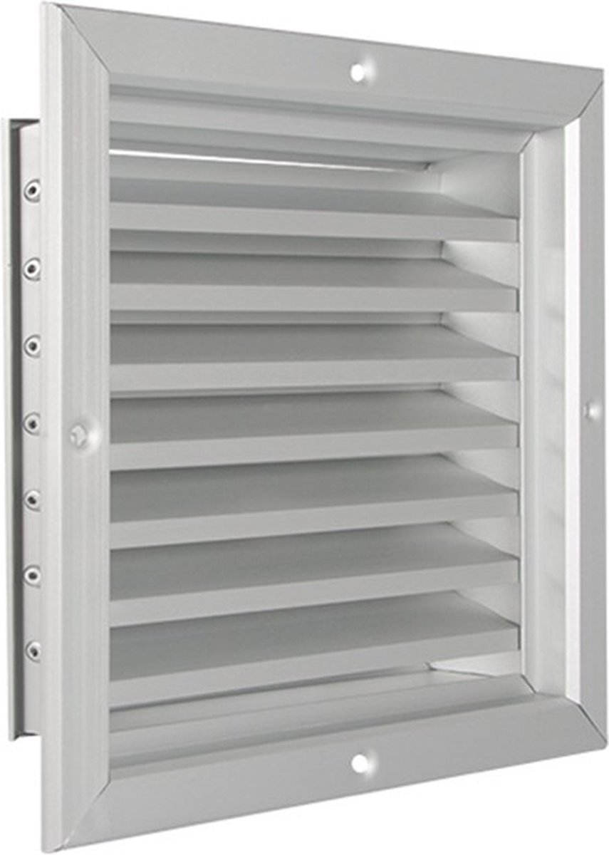 Nedco BV Aluminium gevelrooster 300x300mm aluminium geanodiseerd