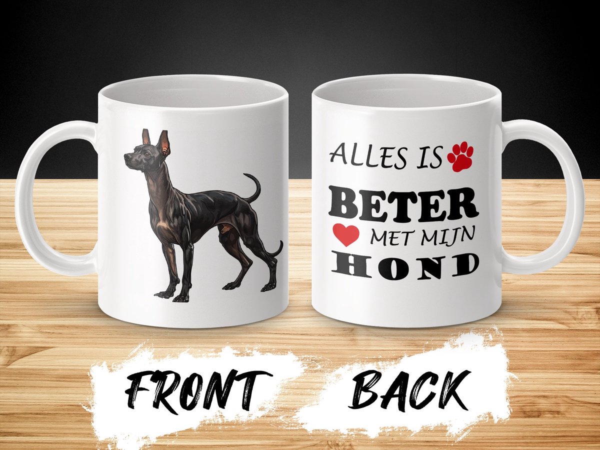 Mok Xoloitzcuintli Alles is beter met mijn hond - dog - doglover