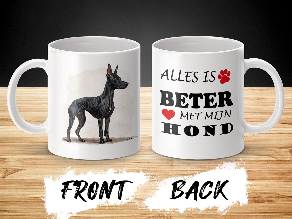 Mok Xoloitzcuintli Alles is beter met mijn hond - dog - doglover