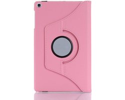 Draaibare Bookcase - Geschikt voor Samsung Galaxy Tab S6 Lite Hoes - 10.4 inch (2021, 2022) - Zacht Roze