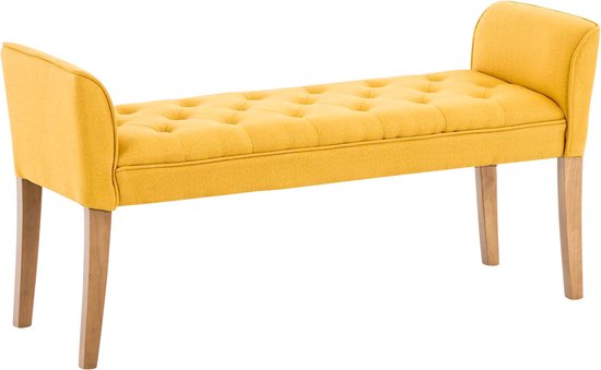CLP Cleopatra Chaise longue - Stof geel antiek licht
