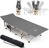 Stellar Campingbed met draagtas voor volwassenen, extra groot, Inklapbaar, Klapbed, Campingbed, Campingbed voor buiten, tuin, binnen, 204 kg, , Veldbed