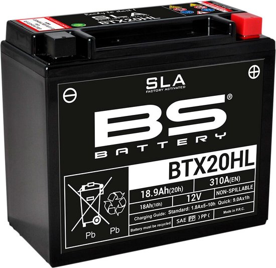 Bs Battery Btx20Hl / Ytx20Hl Accu Geseald Af Fabriek