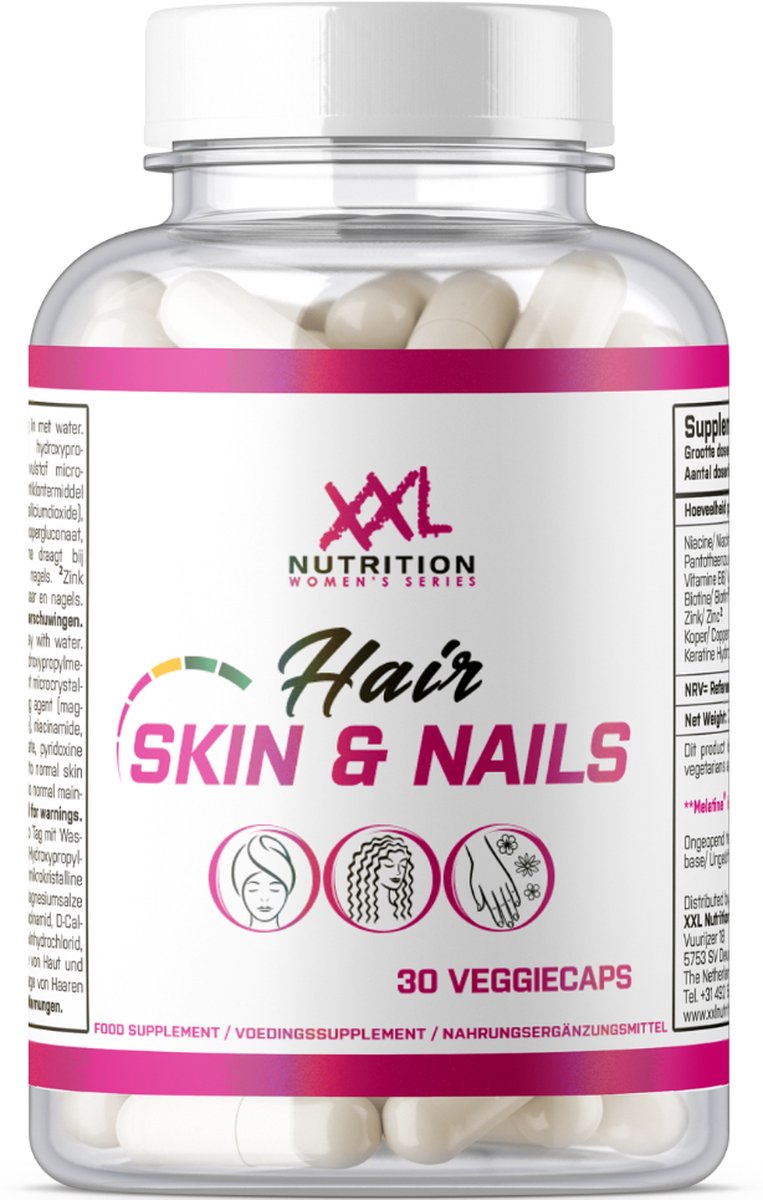 Goedkoopste XXL Nutrition - Hair, Skin & Nails - Haar Huid Nagels - 30 Capsules