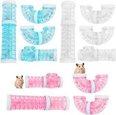 Hamsterbuizenset - Modulair Speelgoed voor Hamsters - Transparante Buizen - Speelplezier Accessoires