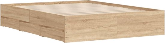 vidaXL-Bedframe-met-lades-bewerkt-hout-bruin-eikenkleurig-120x200-cm