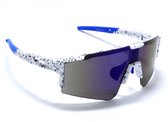 Stelvio Blanc- Matt Wit Sportbril met UV400 Bescherming - Unisex & Universeel - Sportbril - Zonnebril voor Heren en Dames - Fietsaccessoires