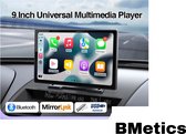 BMetics Autoradio Universeel - Apple Carplay & Android Auto - 9 Inch HD Touchscreen