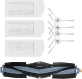 8 stuks hoofdborstel filterset voor Ecovacs X1 Omni T10 Plus/T10 Turbo Robot Stofzuigers, 1 Hoofdrolborstel, 3 Fijne Stoffilters, 4 Zijborstels