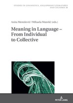 Studies in Linguistics, Anglophone Literatures and Cultures- Meaning in Language – From Individual to Collective