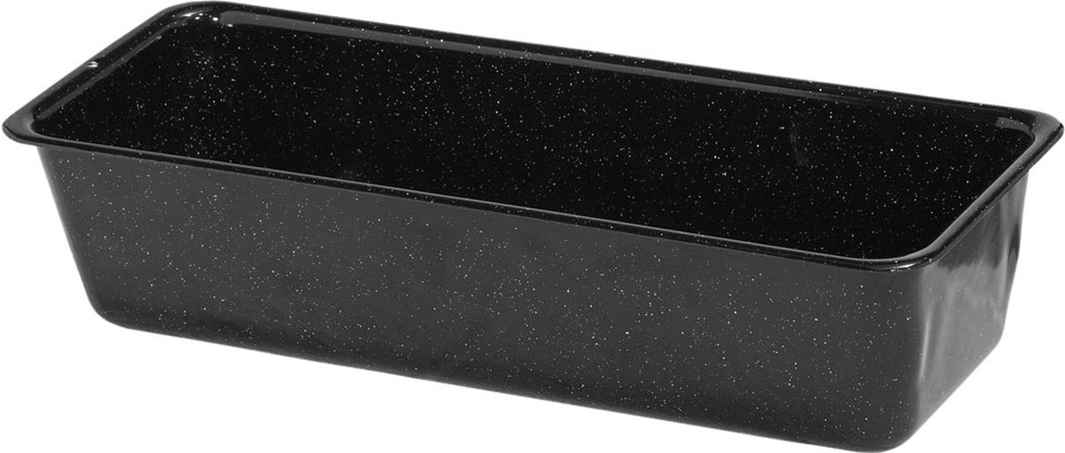 RIESS Cakevorm zwart 25 x 10 cm - Emaille