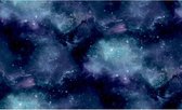 Fond d'écran Good Vibes Galaxy avec étoiles noir et violet