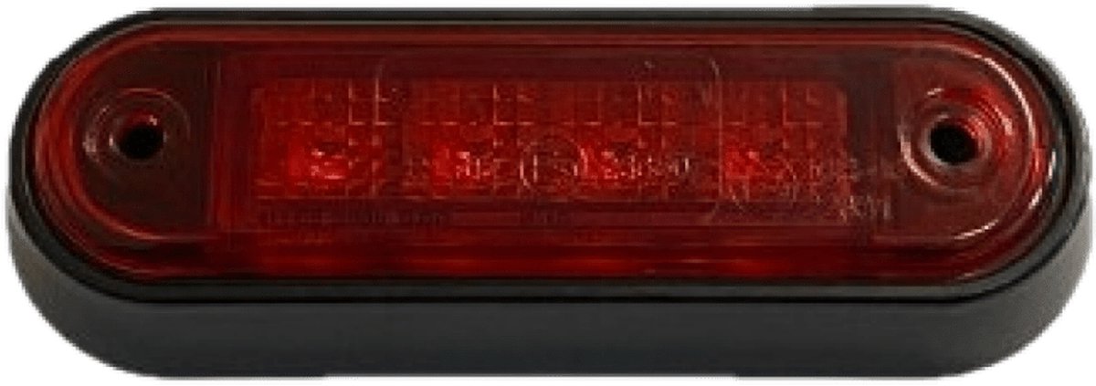 Zijmarkering rood 4x LED 12/24v 100x34mm