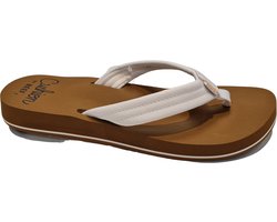 Reef Cushion Breezecloud Dames Slippers - Cognac/Wit - Maat 41