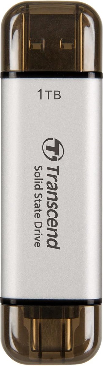 Transcend SSD 1TB ESD310S 950/1050 Silver USB A&C ssd