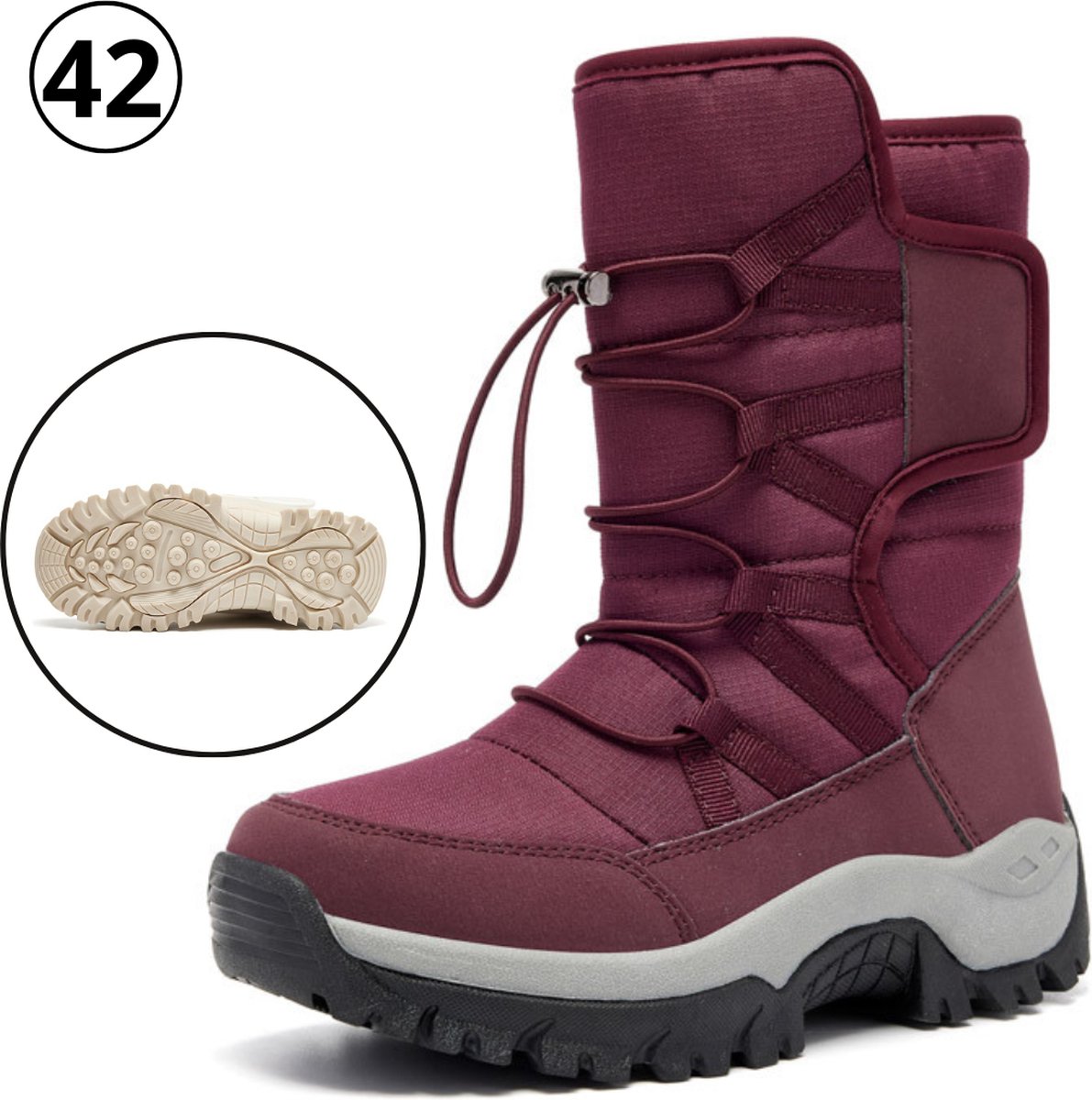 Livano Snowboots Sneeuwschoenen Wintersport Sneeuwboots Dames Ski Ski Gadgets Rood