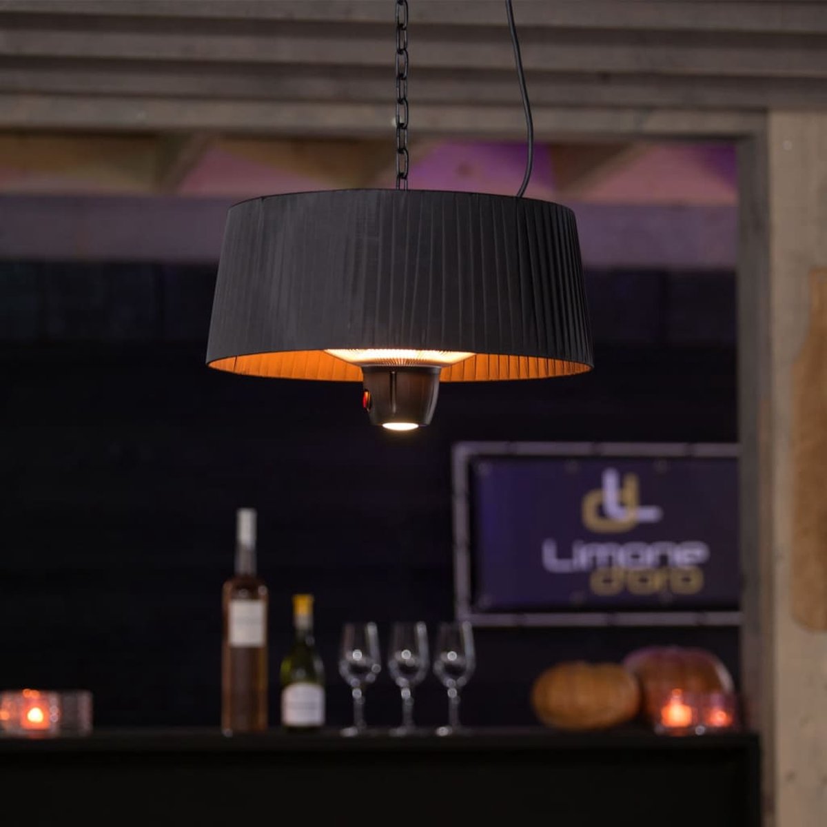 Sunred Artix Bright 1500 W - Hanging patio heater - Black