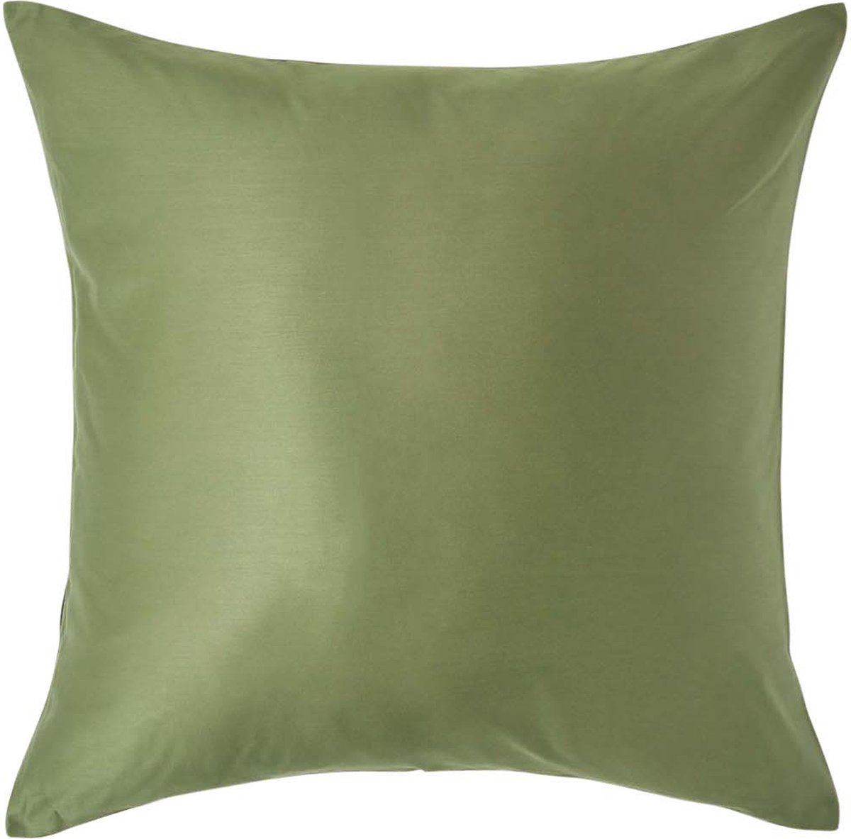 Homescapes Biologisch Kussensloop 40x40 cm – Mosgroen – 100% Egyptisch Katoen Satijn – Draaddichtheid 400