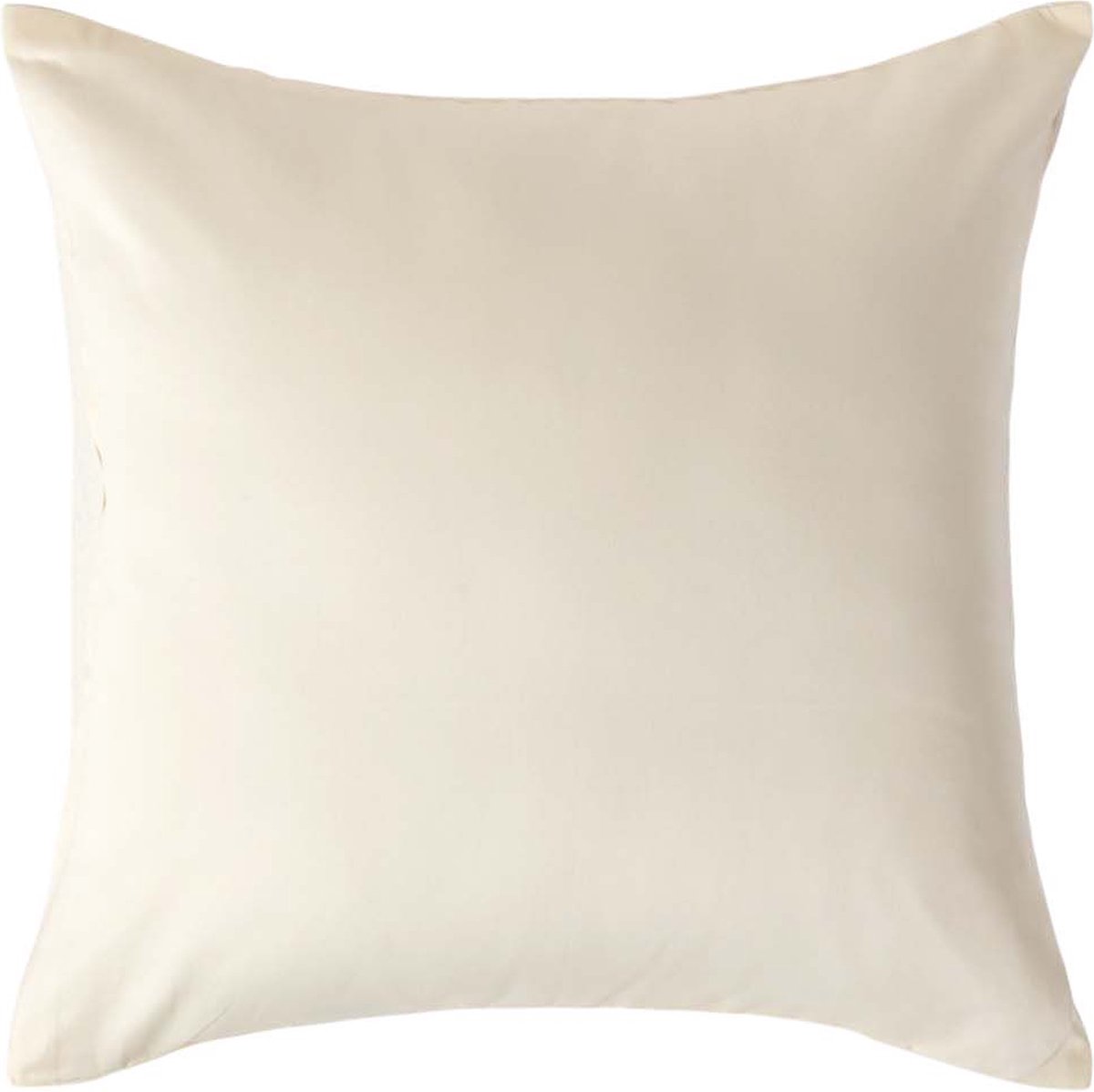 Homescapes Biologisch Kussensloop 40x40 cm – Crème – 100% Egyptisch Katoen Satijn – Draaddichtheid 400