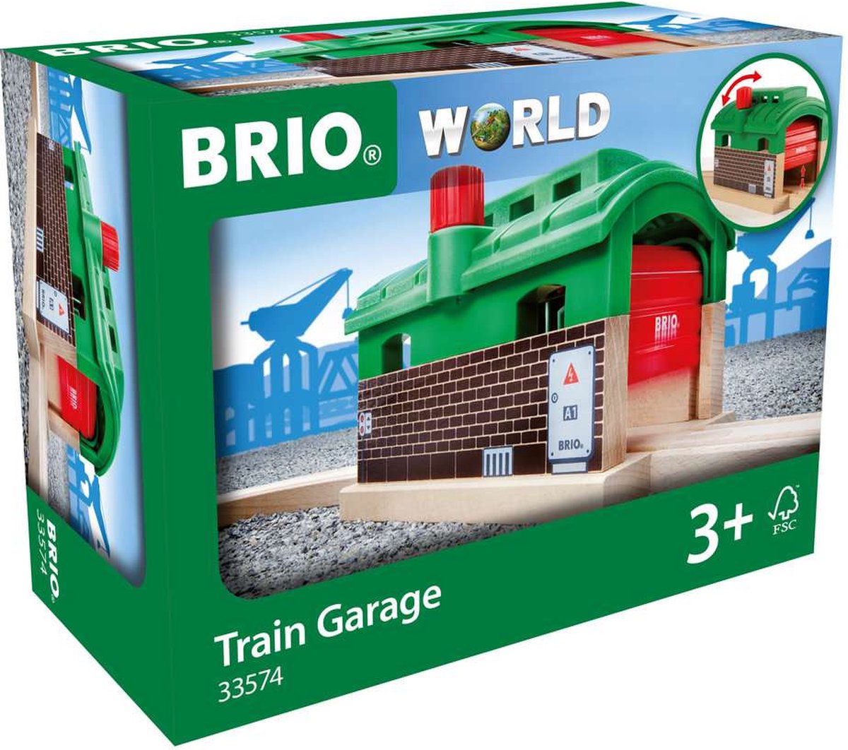 BRIO Treingarage met roldeuren - 33574 - uitbreiding voor BRIO World - vanaf 3 jaar — afbeelding 10