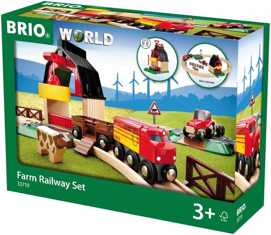 BRIO Treinset met boerderij - Educatief speelgoed voor kinderen - 33719