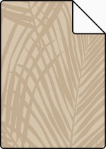 Proefstaal ESTAhome behangpapier palmbladeren beige - 139431 - 26,5 x 21 cm