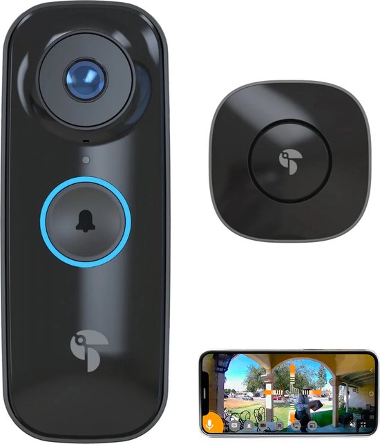Toucan - Draadloze Video Doorbell Pro - met - Toucan - €176,74